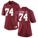 Women's Alabama Crimson Tide #74 Damieon George Jr. Crimson Replica NCAA College Football Jersey 2403VRAD8